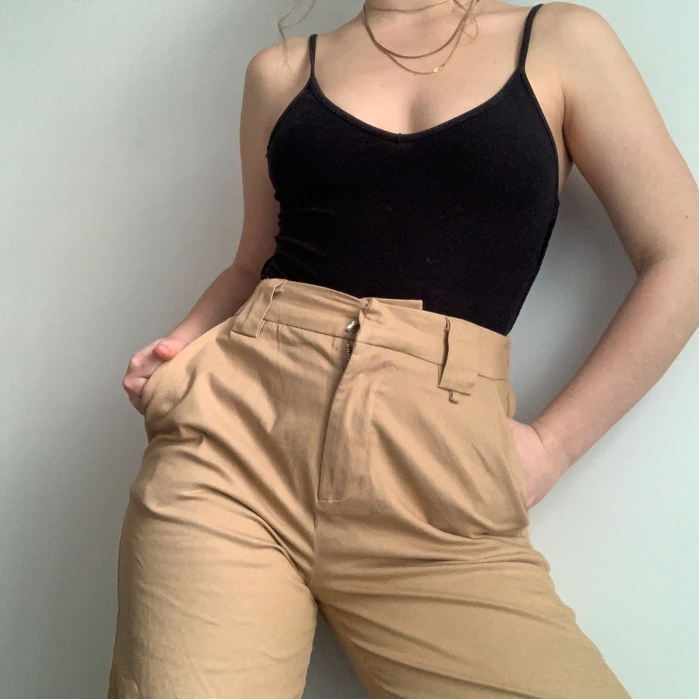 Original IAMGIA beige pants (bought on revolve )